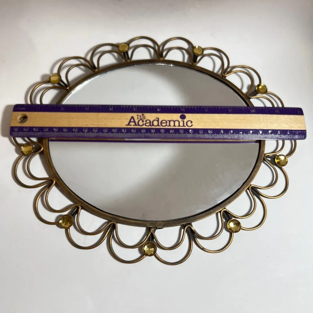 New View Gifts & Accessories Decorative Oval Scallop Mirror